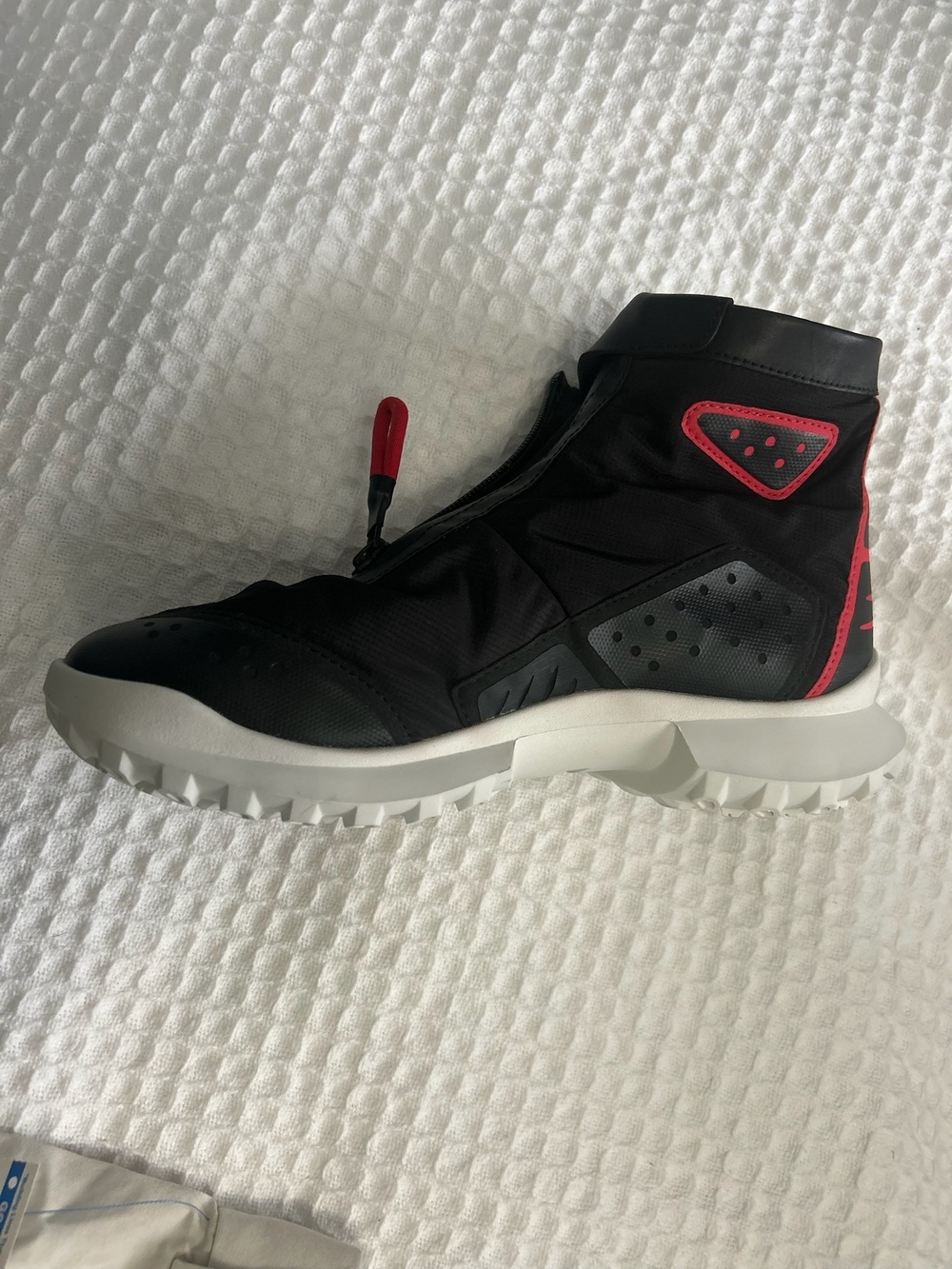 Camper Black High-Top Sneakers with Red Accents